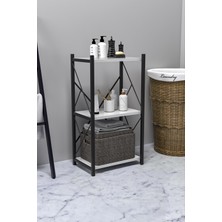 Morpanya Venice Banyo Düzenleyici  Banyo Dolabı Çok Amaçlı Dolap 3 Katlı Metal Mutfak Düzenleyici