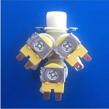 BH Büyük Hidrolik3/4" N.k. 12 V Ac / Dc 13.5 mm 90 Derece Üçlü Su Ventili Solenoid Vana