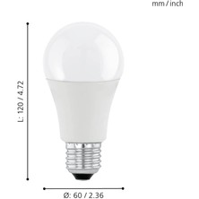 11478 E27-LED A60 1055LM 3000K