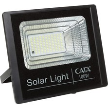 Berlin Shop CT-4648 100W 6400K Kumandalı LED Solar Projektör, Beyaz