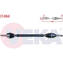 Komple Aks Sag Ön Cıtroen C3 Iı 1.4 Hdı M-T 21X22X49 Uzunluk 868MM 2009-2016