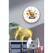 instababyrooms Çocuk Odası Sessiz Akar Duvar Saati Modelleri Model No: 006