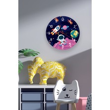 instababyrooms Çocuk Odası Sessiz Akar Duvar Saati Modelleri Model No: 112