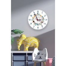 instababyrooms Çocuk Odası Sessiz Akar Duvar Saati Modelleri Model No: 1404