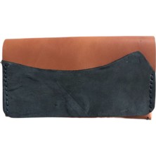 LN Leather El Yapımı Taba Rengi Vaketa Deri Uzun Kadın Cüzdanı