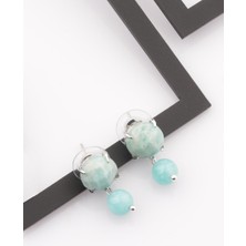 Alibaba Doğaltaş Amazonit Doğal Taş Küpe