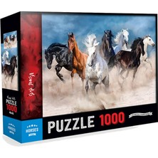 Oyuncakmatik Visual Arts Horses Puzzle Yapboz - 1000 Parça