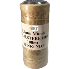 Srtfootcare Mumlu Iplik 1 mm 100MT (Leathercraft, Deri Hobi)