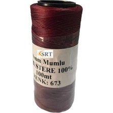 Srtfootcare Mumlu Iplik 1 mm 100MT (Leathercraft, Deri Hobi)