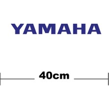 Motiker Yamaha Logo Yazı Sticker Etiket Tek Renk