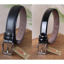 Kasva Deri 2 Adet 3.5 cm Suni Klasik Kemer