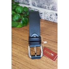 Kasva Deri 4 cm Siyah Orijinal Deri Kemer