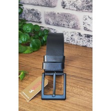 Kasva Deri 4.5 cm Siyah Orijinal Deri Kemer