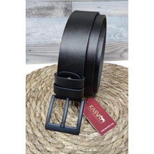 Kasva Deri 4.5 cm Siyah Suni Spor Kemer