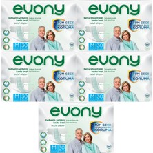 EVONY Hasta Bezi Yetişkin Bel Bantlı Tekstil Yüzey M-Orta Boy 150 Adet (5Pk*30)