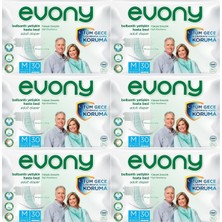 EVONY Hasta Bezi Yetişkin Bel Bantlı Tekstil Yüzey M-Orta Boy 180 Adet (6Pk*30)