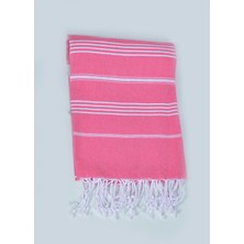 Kayan Tekstil Sultan Peştemal (Pembe) 90*175 cm Banyo Plaj Havlusu %100 Pamuk