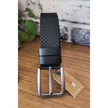 Kasva Deri 4 cm Siyah  Deri Kemer