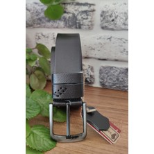 Kasva Deri 4.5 cm Siyah  Manda Derisi