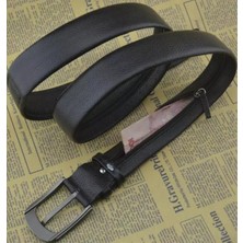 Kasva Deri 3.5 cm Fermuarlı Orjinal Deri Kemer