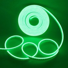 Ema Dükkan 12 Volt 3 Metre Yeşil Neon Led Işık Prize Takılmaya Hazır Değil Esnek Silikon Şerit Led