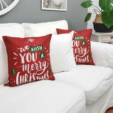 Körfez Kırlent Yılbaşı Temalı Kırlent Kılıfı 3'lü Kombin Set