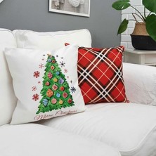 Körfez Kırlent Yılbaşı Temalı Kırlent Kılıfı 2'li Kombin Set