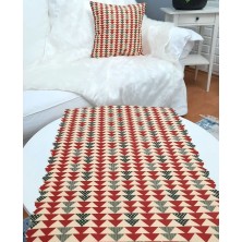 Körfez Kırlent Yılbaşı Temalı Kırlent Kılıfı ve Runner 1+1 Kombin Set