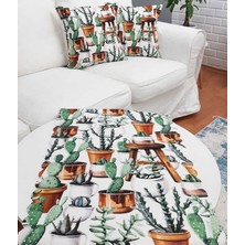 Körfez Kırlent Sonbahar Temalı Kırlent Kılıfı ve Runner 3 Lü Kombin Set