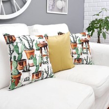 Körfez Kırlent Sonbahar Temalı Kırlent Kılıfı 3'lü Kombin Set