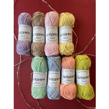 Cotton Bibupunch Filyarn 8'li Ip Seti ( Pastel Renkler )