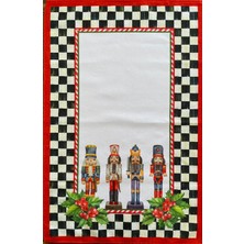Lilies Atelier Mackenzie Model Yılbaşı Nutcracker Kurşun Asker 35 x 50 cm Mutfak Havlusu I El Havlusu I Kurulama Bezi