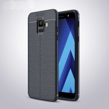 Kip GSM Galaxy A6 2018 Kılıf Deri Görünümlü Niss Silikon Kapak