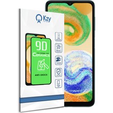 Kzy Samsung Galaxy A04S Tam Kaplayan Seramik Nano Esnek Ekran Koruyucu Cam