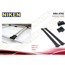 Niken Araç Üstü Ara Atkı Tavan Barı Bagaj Ayakları Taşıyıcı Siyah 122CM. Arabar