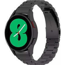 Nezih Case Samsung Watch 4 Tüm Ölçülere Uyumlu 20MM Paslanmaz Çelik Baklalı Kordon