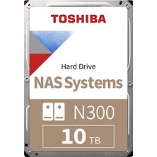 Toshiba N300 10TB 7200RPM 256MB Sata3 6gbit/sn HDWG11AUZSVA Nas HDD