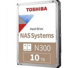 Toshiba N300 10TB 7200RPM 256MB Sata3 6gbit/sn HDWG11AUZSVA Nas HDD