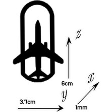 Hobi Demir Sanat Uçak Temalı Metal Kitap Ayracı