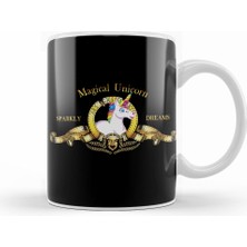 Humuts Unicorn Goldwyn Mayer Movie Logo Kupa Bardak Porselen