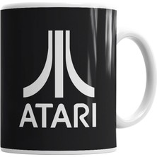 Humuts Camiseta Atari Logo Vintage Kupa Bardak Porselen