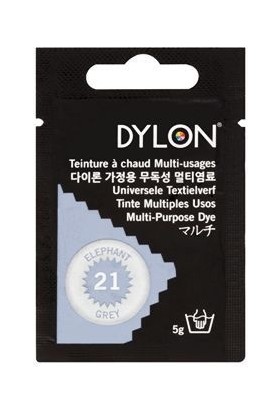 Dylon Elde Boyama -Gri-Multi Purpose Dye-Elephant Grey 5.8 Gr. - Kumaş Boyası / Giysi Boyası