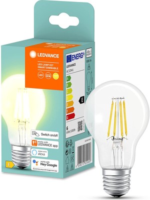 Ledvance LED Filamant Lamba, 7 W, 806 Lümen, Bluetooth Kontrol