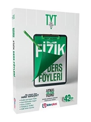Liber Plus Yayınları Lider Plus Yayınları TYT Fizik Konu Anlatımlı Ders Föyleri