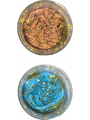 Simli Slime Ele Yapışmayan Slime Slaym Oyun Hamuru 2 Renk Pofuduk Slime