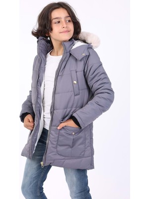 Toontoy Erkek Çocuk Kapüşonlu Içi Kürklü Mont