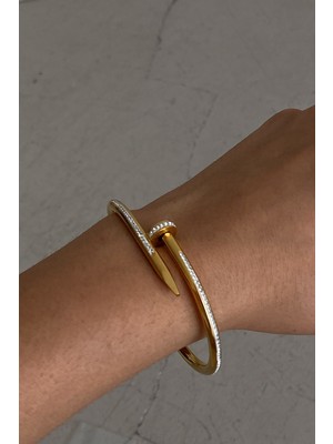 MyLove Zirkon Çivi Bileklik Gold