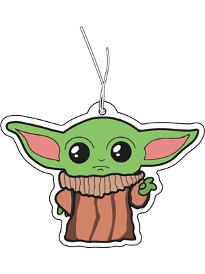 Odaburada Baby Yoda Tasarımlı Dekoratif Oto Kokusu ve Aksesuarı Premium Kalite