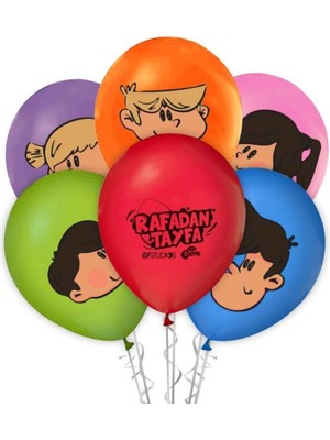 Balonevi LRT9592 Balonevi, Rafadan Tayfa, 12'' Baskılı Pastel Balon 100'LÜ Paket