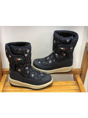 Kafkaslar Kız Erkek Çocuk Renkli Cırtlı Kar Botu Çizme